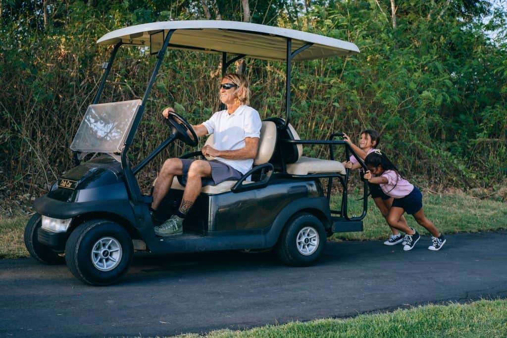 golf cart jerking