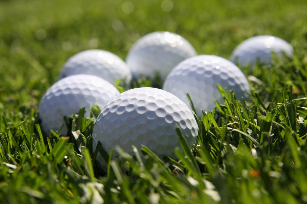 Golf balls in the field